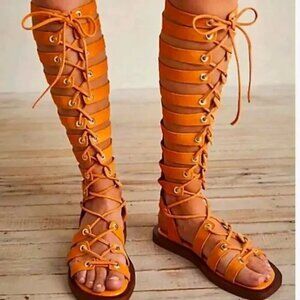 Free People Womens Sun Chaser Tall Gladiator Sandals Size EU 39 / US 9